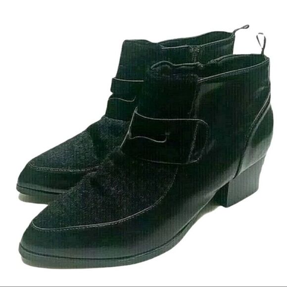 H&M Ankle Boots Black with Heel and Penny Stasher Y - Picture 7 of 8